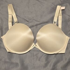 Victoria's Secret 32G Pushup Bra Scattered Shine Strap Classic Sandstone NWT